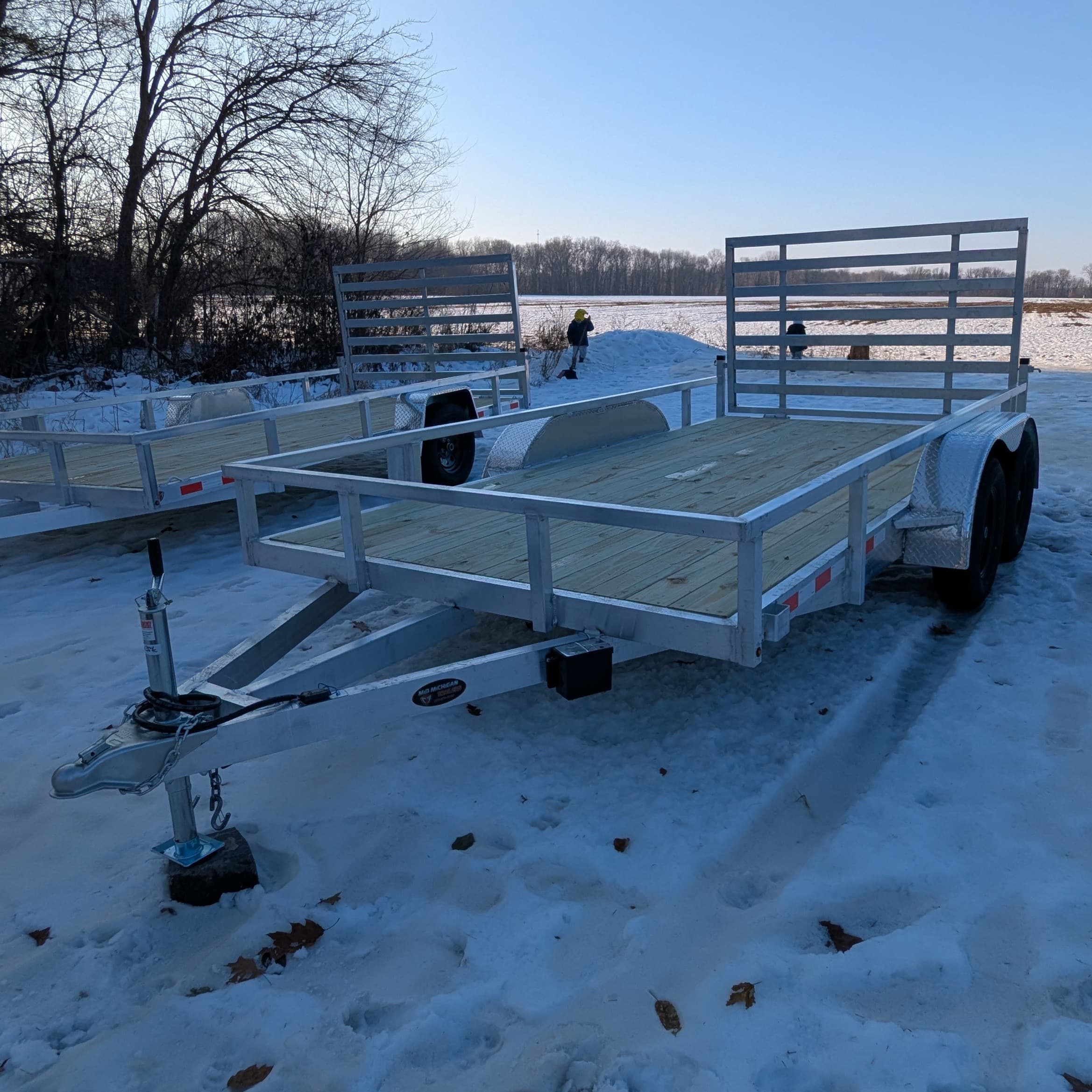 #944503 - 6x12 SA - Wood Side Aluminum Utility Trailer